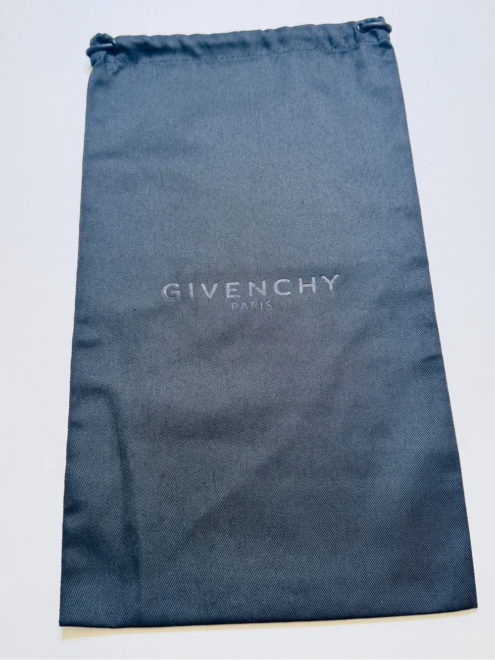 Authentic! Givenchy Paris Set Of 2 Black Drawstring Dust Bags 14.5 By 8.5